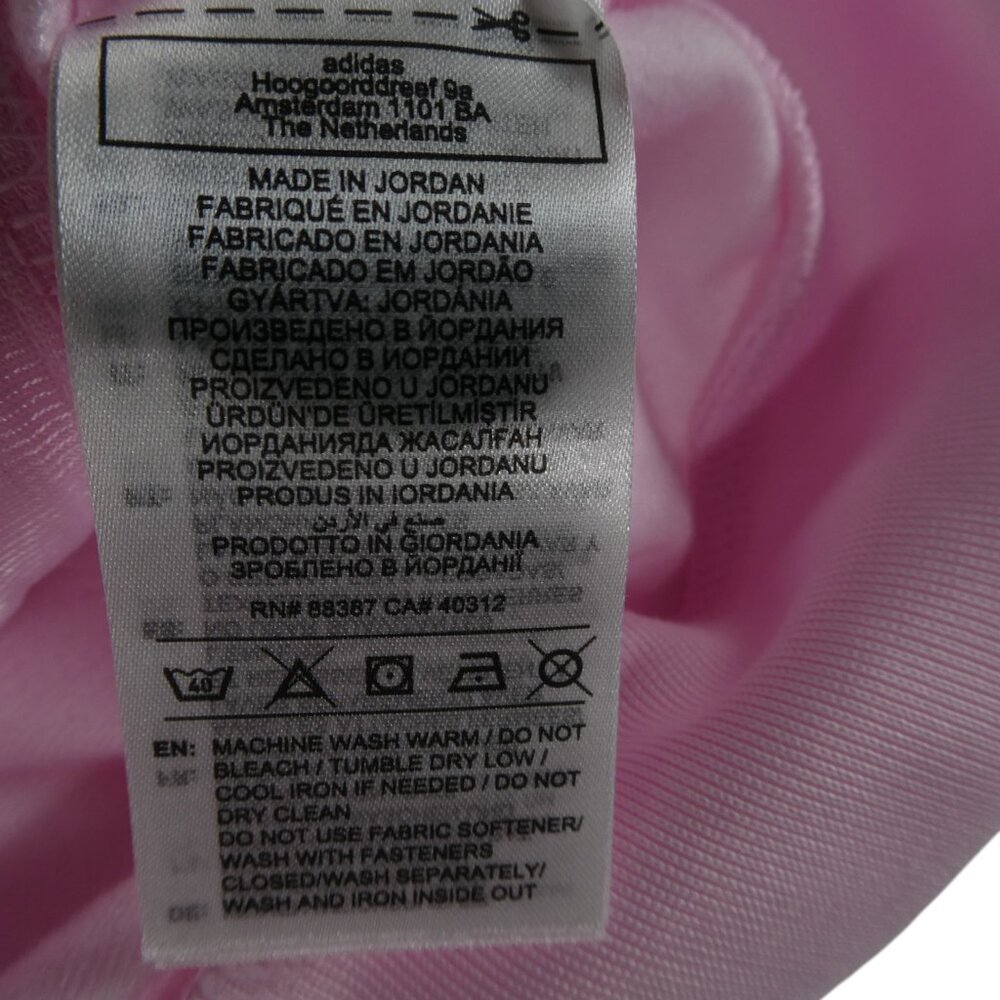 Adidas Women’s Large Clear Pink 2‑PC Track Suit Set Jacket KT0125 Pants JD4537 - Picture 8 of 15